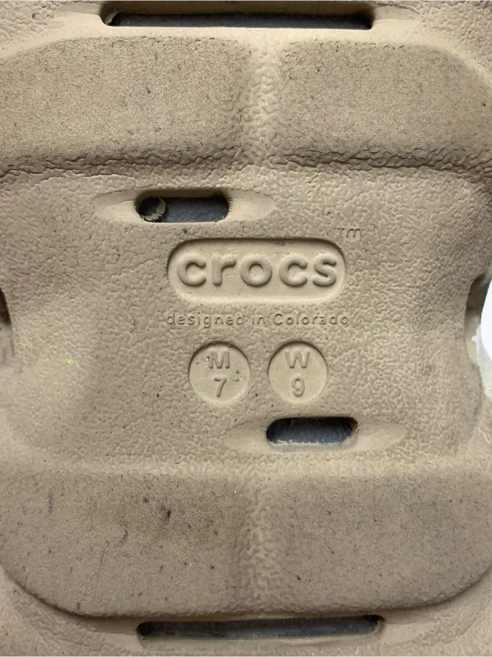 Crocs Echo Camo Redux Clog Shoes Mens 7 Womens 9 Gray Tan Camouflage Scuffs